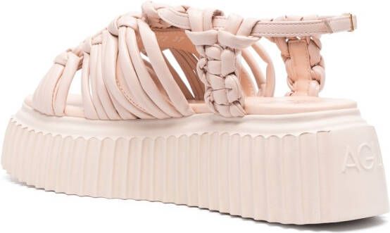 AGL Alice leren sandalen Roze