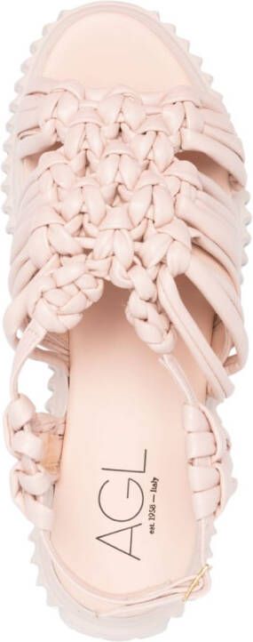 AGL Alice leren sandalen Roze