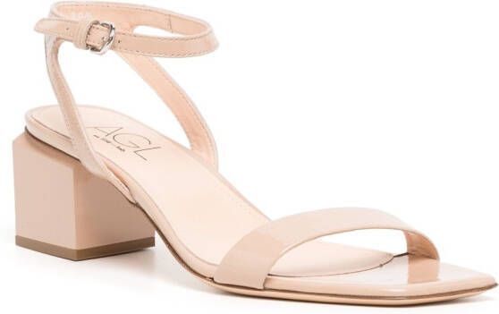 AGL Angie leren sandalen Beige