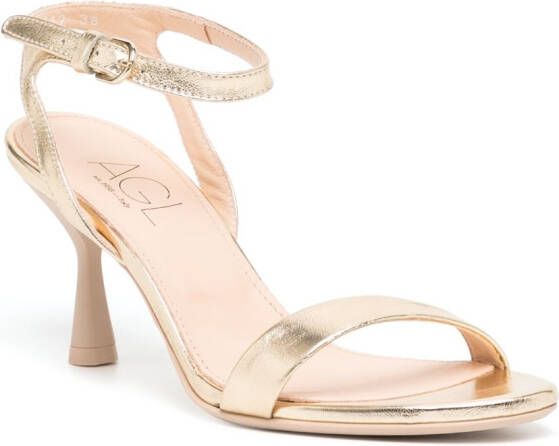 AGL Belinda leren sandalen Goud
