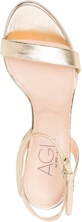 AGL Belinda leren sandalen Goud