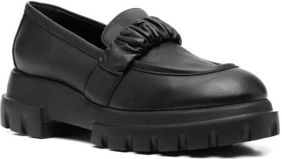 AGL Celeste loafers met chunky zool Zwart