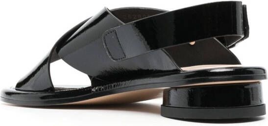 AGL Sandalen met gekruiste bandjes Zwart