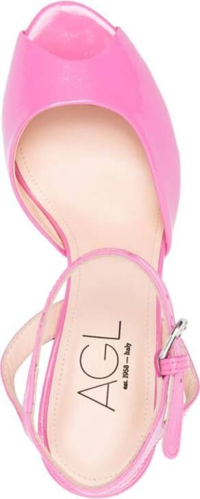 AGL Dorica leren sandalen Roze