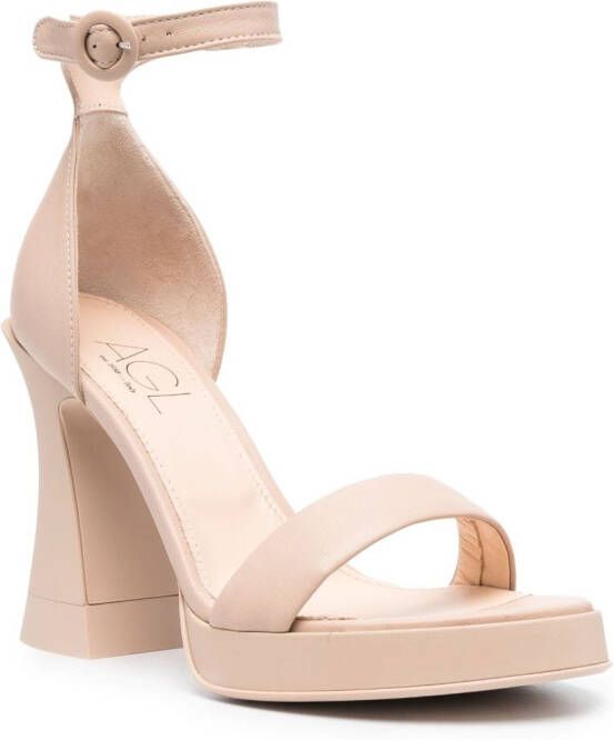 AGL Janis sandalen met enkelbandje Beige