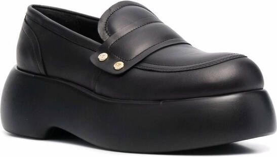 AGL Leren loafers Zwart