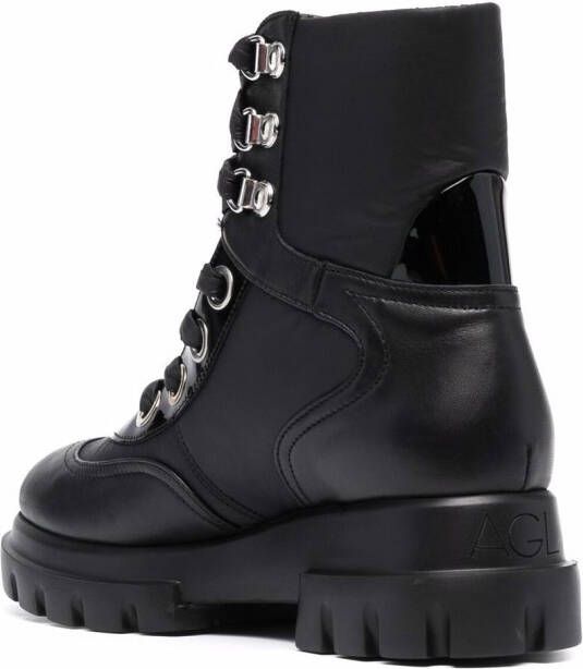 AGL Maxine combat boots Zwart