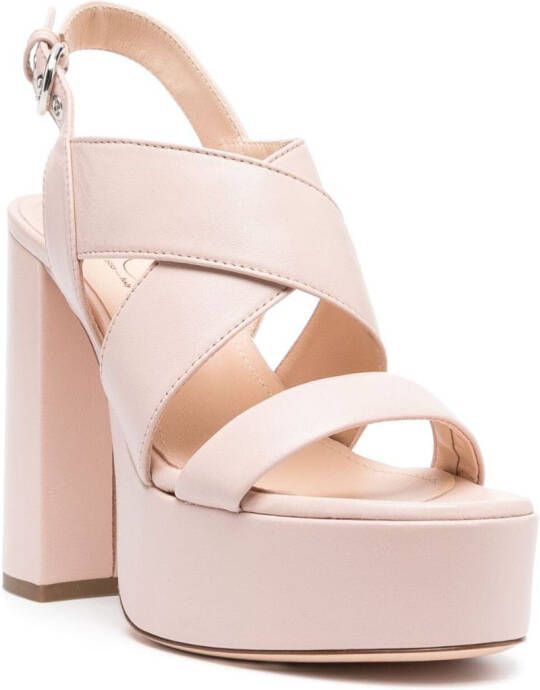 AGL Petra sandalen van lamsleer Roze