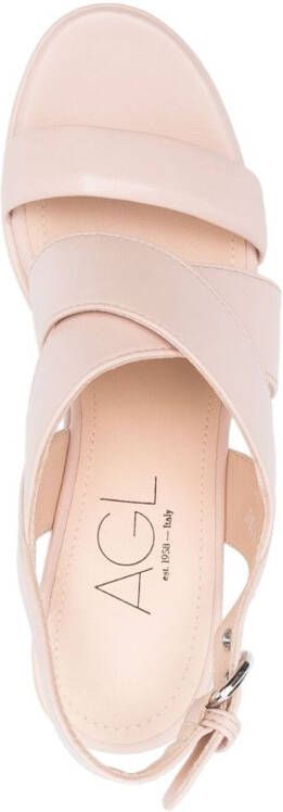 AGL Petra sandalen van lamsleer Roze