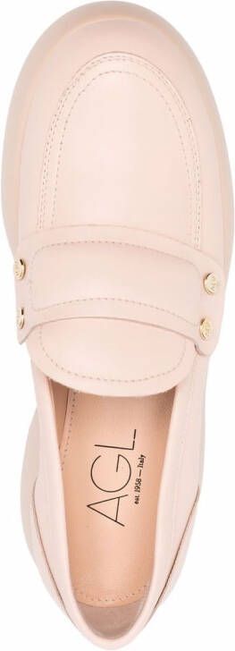 AGL Puffy Moc mocassins Roze