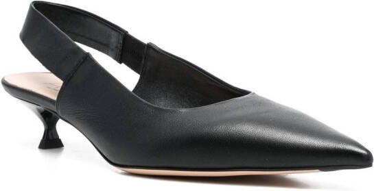 AGL Slingback pumps van leer Zwart