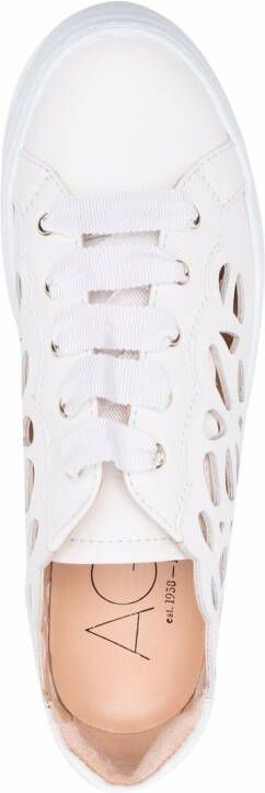 AGL Sneakers met uitgesneden detail Wit
