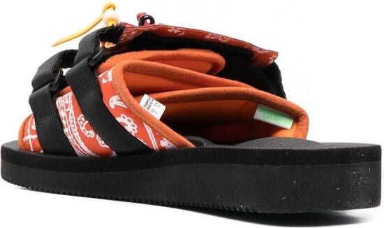 Alanui X Suicoke x Suicoke Moto slippers met franjes Oranje