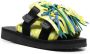 Alanui X Suicoke x Suicoke sandalen met paisley-print Geel - Thumbnail 2