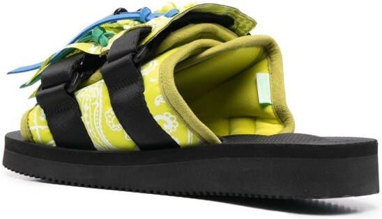 Alanui X Suicoke x Suicoke sandalen met paisley-print Geel