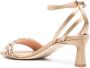 Alberta Ferretti 60 mm sandalen met spiegelvlakken Beige - Thumbnail 3