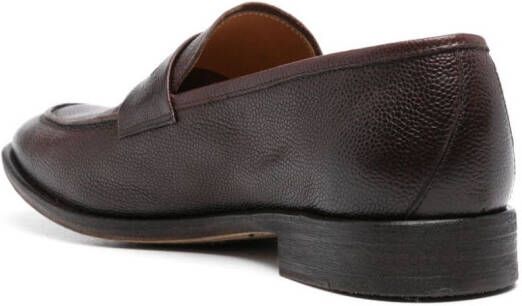 Alberto Fasciani Leren loafers Bruin