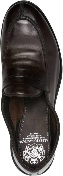 Alberto Fasciani Homer leren loafers Bruin