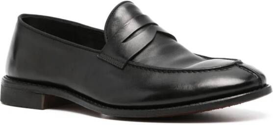 Alberto Fasciani Homer leren loafers Zwart