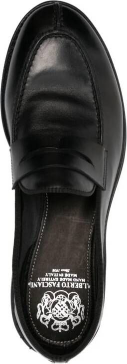 Alberto Fasciani Homer leren loafers Zwart