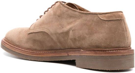 Alberto Fasciani Suède derby schoenen Beige