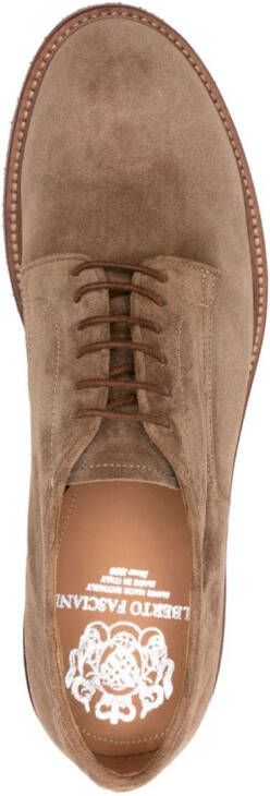 Alberto Fasciani Suède derby schoenen Beige