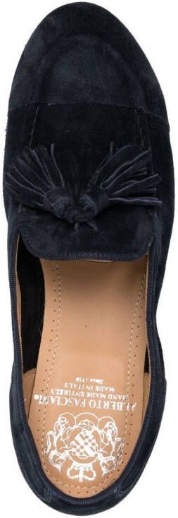 Alberto Fasciani Loafers verfraaid met kwast Blauw