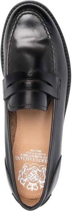 Alberto Fasciani Zoe leren loafers Zwart