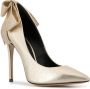 Aleksander Siradekian Gherda pumps met strik Goud - Thumbnail 2