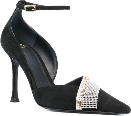 Alevì Eva suède pumps Zwart