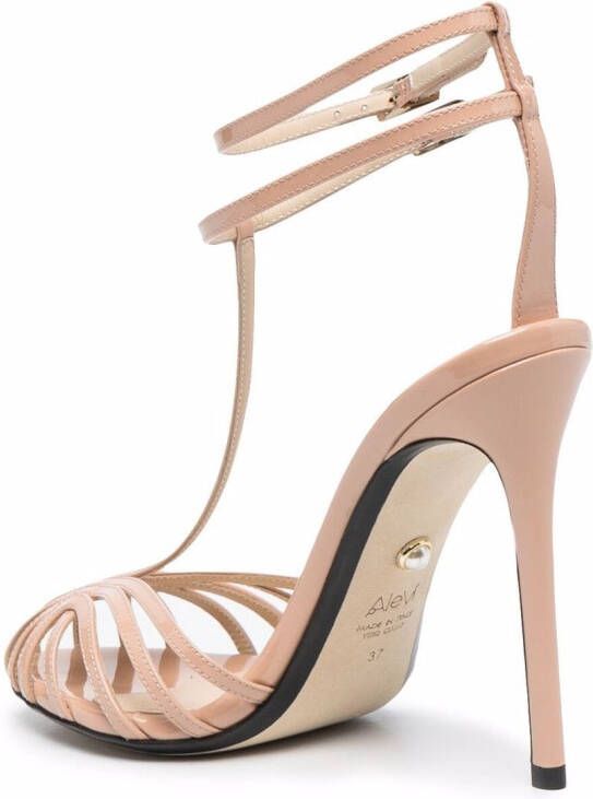 Alevì Pumps met dubbele gesp Beige