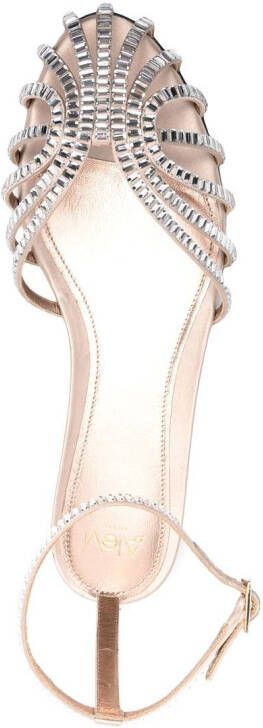 Alevì Rebecca sandalen verfraaid met kristallen Beige
