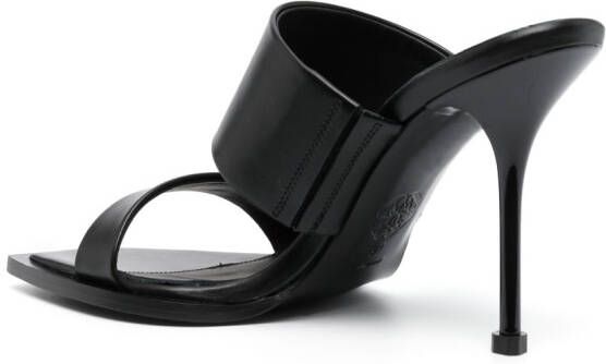 Alexander McQueen Leren muiltjes Zwart
