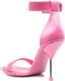 Alexander McQueen Satijnen sandalen Roze - Thumbnail 3