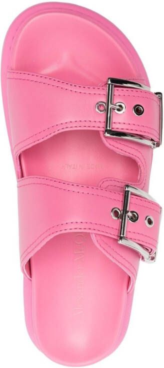 Alexander McQueen Sandalen met dubbele gesp Roze