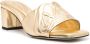 Alexander McQueen Leren sandalen Goud - Thumbnail 2