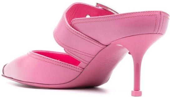 Alexander McQueen Metallic muiltjes Roze