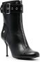 Alexander McQueen Leren 90mm laarzen met gesp Zwart - Thumbnail 2