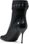 Alexander McQueen Leren 90mm laarzen met gesp Zwart - Thumbnail 3