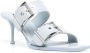 Alexander McQueen 75mm leren sandalen met gesp Blauw - Thumbnail 2