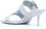 Alexander McQueen 75mm leren sandalen met gesp Blauw - Thumbnail 3