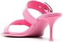 Alexander McQueen 75mm leren sandalen met gesp Roze - Thumbnail 3