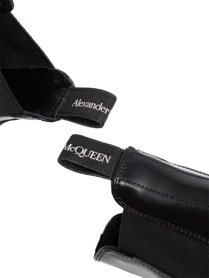 Alexander McQueen Chelsea laarzen van leer Zwart