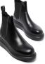 Alexander McQueen Chelsea laarzen van leer dames leer leer rubber Stof 35.5 Zwart - Thumbnail 4