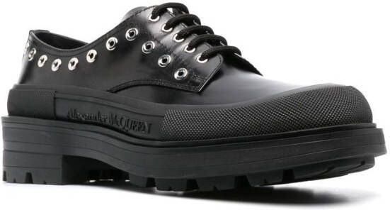 Alexander McQueen Derby schoenen met chunky zool Zwart