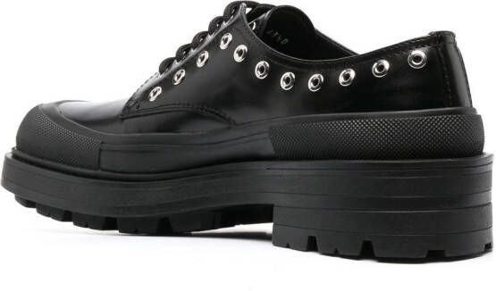 Alexander McQueen Derby schoenen met chunky zool Zwart