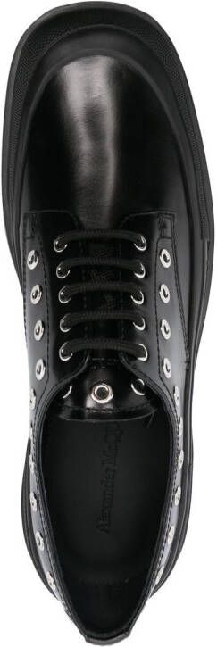 Alexander McQueen Derby schoenen met chunky zool Zwart