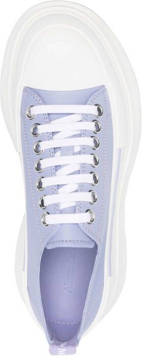 Alexander McQueen Sneakers met chunky zool Paars