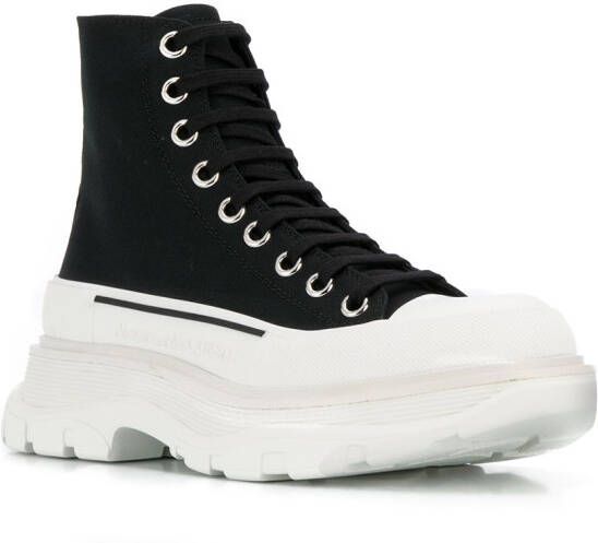 Alexander McQueen Chunky vetersneakers Zwart