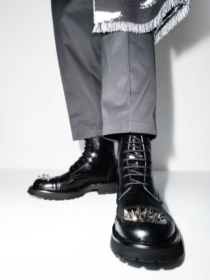 Alexander McQueen Combat boots Zwart
